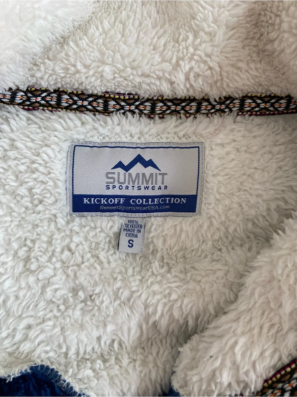University of Michigan Fleece Zip Summit Sportswear - Picture 3 of 3